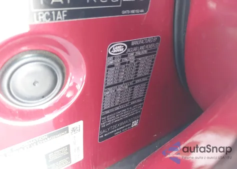 2021 Land Rover Range Rover Velar P250 R-Dynamic S from USA, damaged, VIN SALYT2EX8MA322888